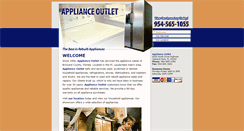 Desktop Screenshot of floridaapplianceoutlet.com